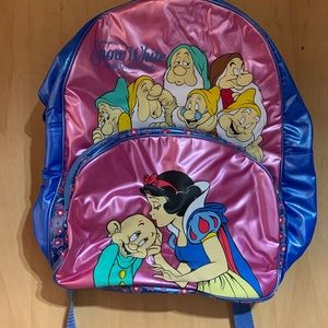 Snow White Backpack Vintage Rare Disney Snow White Backpack 90s